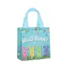 Nueva Bolsa de Regalo de Pascua de Amazon, Bolsa de Compras con Estampado de Huevo de Conejo y Colores, Bolsa Laminada de Caricatura para Dulces de Halloween