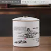 Tarro de Cerámica para Té Tarro Vacío Tarro Sellado Tamaño Grande Hogar Té Negro Té Verde Longjing Pu'er Tarro de Almacenamiento Tarro de Almacenamiento de Té a Prueba de Humedad