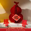 Decoraciones 2026 Año del Caballo Escritorio 3D Adornos Pequeños Calabaza de Año Nuevo Festival de Primavera Sala de Estar Colgantes Ambientación