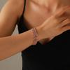 Pulsera elástica de pedrería brillante de alto nivel transfronteriza de Europa y Estados Unidos para mujer, diseño de nicho, temperamento, joyería de mano al por mayor en stock