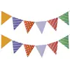 Decoração de Primeiro Aniversário de Bebê Bandeira Triangular Decoração Suspensa Dia das Crianças Festa de Aniversário Decoração Criativa Bandeira Triangular de Desenho Animado