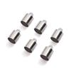 Pingente sino com borla e capuz de cobre redondo 3-8mm para peso, acessórios de conexão de cordão de couro para joias DIY, pingente capuz