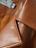 Chaqueta Corta de Piel de Oveja Genuina de Contrapeso Ropa de Motociclista Otoño Invierno Holgada Persona Pequeña Chaqueta de Cuero Ropa Exterior Talla Grande