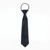 Corbata Estilo JK Japonesa para Mujer, Estilo Perezoso Sin Nudo, Accesorios de Uniforme de Camisa Estilo Academia, Artículos Pequeños, Uniforme Escolar de Estudiante, Estilo Corto a Cuadros