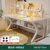 Mesa para estudantes, uso doméstico, design simples para meninas, adequada para apartamentos de aluguel, estudo de quarto, escrivaninha, bancada de trabalho, mesa de escritório branca para computador