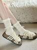 Calcetines de Ballet para Niña con Múltiples Lazos y Felpa Retorcida Lolita Blanco Leche Transpirables Lindos de Color Sólido Calcetines de Burbuja