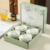 Muguet vajilla de cerámica evento de apertura transfronteriza exposición pequeño tazón de regalo al por mayor juego de tazones de regalo de recuerdo obsequio