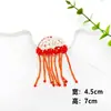 Parches de tela con cuentas cosidos a mano, decoraciones de moda de medusas y estrellas de mar cosidas a mano, accesorios para bolsos, fabricante directo con muestras gratuitas