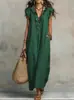 Sitios Web Independientes Europeos y Americanos Amazon Aliexpress Vestido Largo de Verano y Primavera 2026 con Mangas Acampanadas Estilo Bohemio
