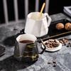 Taza de Cerámica Dorada de Lujo Nórdico con Diamantes, Taza de Café, Taza de Té, Regalo para Evento Festivo, Logo