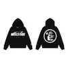 Cruzamento de Fronteiras Novo Europeu e Americano Hellstar Hell Star Marca da Moda Moletom com Capuz Letra Estampa Retro Solto para Homens