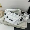 Bolsa de Peito para Homens, Mochila Tendência de Grande Capacidade, Bolsa Transversal de Ombro Único Tendência, Bolsa de Cintura Esportiva Casual Estilo Japonês para Homens