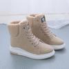 Botas Martin de invierno nuevas, botas cortas cálidas con forro polar para mujer, botas de nieve casuales coreanas, zapatos de algodón versátiles para estudiantes