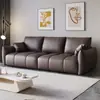 Sofá de Felpa Apto para Gatos para Apartamentos Pequeños, Juego Completo de Lujo Ligero, Sofá Recto Color Crema, Juego Completo de Sofá Pequeño para Sala de Estar de Alquiler, Yuanfeng