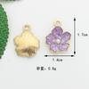 Pérola de Óleo Flor de Cinco Pétalas Margarida Diy Estilo Coreano Acessórios de Joias Chaveiro Liga Pequeno Pingente Pulseira Acessórios de Joias