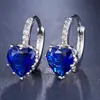 Aretes de Zirconia Corazón para Mujer Temperamento Coreano Personalidad Casual Modernos Estudiantes Bosque Fresco Celebridad de Internet Fd24679717