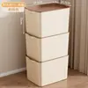 Caixa Organizadora para Uso Doméstico, Caixa Organizadora de Grande Capacidade sob o Guarda-Roupa ou Mesa no Quarto, Organizador Plástico Espessado e Conveniente para Armazenamento sob a Cama