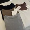 Produtos de alta qualidade da marca R*S das Treze Linhas de Guangzhou! Coleção Outono 2026, bainha interna com acabamento escovado, modelagem que afina, ombro regular, gola redonda, mangas curtas