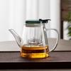 Tetera de boca larga prensada, juego de té para el hogar, separador de agua, filtro para té, tetera de vidrio, taza Piaoyi, tetera