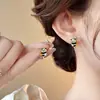 Nuevo Modelo Popular 2024 Pendientes de Panda Rojo para Mujer, Pendientes Únicos y Exquisitos