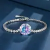 Nuevo Joyería Huabi Retro Europeo y Americano Rosa Artificial Corte Rosa Piedra de Color Pulsera Retro Adornos de Mano Piedra de Heroína 14mm