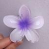 Pinza para el Cabello de Flor de Plumeria para Mujer, Pinza de Tiburón Floral, Accesorio Estilo Vacaciones en la Playa, Pasador, Adorno para el Cabello, Pinza para el Cabello