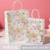 Bolsa de Mão, Sacola de Papel Kraft, Sacola para Presente de Lembrança, Sacola para Embalagem de Presente de Aniversário, Sacola de Presente de Natal