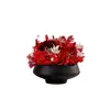 Arreglo Floral de Rosa Preservada en Maceta, Arte Floral para Mesa de Comedor, Arreglo Floral para Mesa de Reuniones, Centros de Mesa Transfronterizos para Mesas Redondas