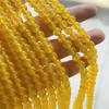 Ágata Amarela Natural Contas Soltas Acessórios para Pulseira Colar DIY Contas de Calcedônia Transparente Cristalina Contas Redondas Venda por Atacado em Estoque