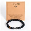 Pulseiras tecidas com pedras naturais e cordões ajustáveis, apresentando um estilo fresco e artístico, são acessórios populares transfronteiriços e joias versáteis para mulheres.