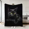 Manta retro de gato lindo más vendida en Amazon transfronterizo con estampado digital de imágenes de mascotas, cubierta de felpa