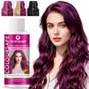 Shampoo fixador de cor em inglês de 120ML, volume pequeno, OEM personalizado, para remover cabelos amarelados e grisalhos/brancos, protege o cabelo e o deixa rosa