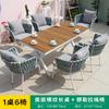 Mesa y silla de exterior combinadas para balcón, mesa y silla nórdicas sencillas e informales, cafetería al aire libre, tienda de té con leche, mesa y silla de jardín para patio