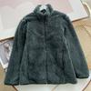 Convide seu namorado para se juntar a nós! Pedido diário bons produtos inverno gola alta zíper lã polar longo veludo jaqueta casual para homens