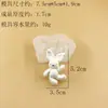 Molde Squishy Pequeno em Formato de Nariz Coelho Cacheado Miffy Puff de Amor Venda Direta da Fábrica Molde de Assar para Uso Doméstico Feito à Mão