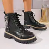 Botas de Suela Gruesa para Hombre con Aumento Interno Botas de Piel para Otoño e Invierno Estilo Británico Moda Retro Ropa de Trabajo Combinación de Colores Botas Nuevas de Caña Media