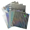 Textura Transfronteriza en Stock 250g 10 Tipos de Cartón con Patrón Láser Cartulina Plateada Papel Metálico A4 Láser Fantasía Especial