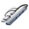 Estação de Acoplamento Sete em Um Divisor de 7 Portas Hub de Computador USB 3.0 Um para Quatro Extensor Multi-Interface USB