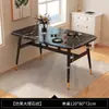 Mesa de Jantar para Uso Doméstico em Apartamentos Pequenos, Conjunto de Mesa e Cadeiras de Jantar Estilo Nórdico para Casa Alugada, Mesa de Jantar Simples em Ferro Forjado para Restaurante ou Uso Comercial