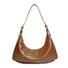Bolso de Mujer Otoño e Invierno Bolso Baguette Texturizado 2026 Nuevo Estilo Marrón Melange Bolso de Axila Bolso de Mano Bolso Cruzado al Hombro