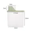 Frascos para Almacenar Granos, Contenedores de Cocina para Almacenar Granos, Cubos Transparentes para Arroz, Frascos de Plástico Sellados para Almacenamiento