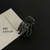 Pinza de Garra de Mano de Fantasma Gótico Plisada Tocado de Alta Gama Pinza para el Cabello Parte Posterior de la Cabeza Recogido Pinza de Tiburón de Metal Accesorios para el Cabello de Halloween