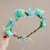 Guirlanda Floresta Encantada Super Colorida 2025 Novo Estilo Tiara de Elfo Flor de Fada para Madrinha Flor de Cabelo Guirlanda