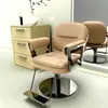 Silla de salón de alta gama para peluquerías, elegante y sencilla, silla de peluquería popular en línea, taburete de corte de pelo ajustable y giratorio