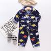 Conjunto de Dos Piezas de Pijama de Primavera y Otoño, Mufu Rui Una Pieza Dropshipping Estilo Coreano de Botones Solos Ropa de Casa Conjunto de Dibujos Animados con Dibujos Animados