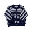 Ropa de Bebé Ropa de Otoño e Invierno Estilo Coreano Bebé Rayado Nuevo Cárdigan Tejido Suéter Chaqueta para Bebé y Niño Pequeño Otoño Combinable