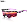 Gafas de Ciclismo para Exteriores, Gafas de Sol para Correr y Montañismo, Gafas con Lente Integrada Polarizada, Gafas de Sol con Protección Ocular Anti-UV