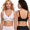 TK Amazon En Stock Transfronterizo Tallas Grandes Mujer Estampado Leopardo Jelly Bra Soporte Suave Busto Grande Transpirable Sin Costuras Sujetador