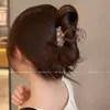 Pinzas de pelo coloridas de cristal estilo coreano, accesorios para el cabello de moda y lujosos para mujer, incluyendo pinzas de tiburón para la parte de atrás de la cabeza y pinzas para el cabello inspiradas en la dopamina