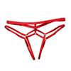 Vendas Transfronteiriças Europeias e Americanas Comércio Exterior Roupa Íntima Aberta Feminina Calça Tanga Transparente de Renda com Amarração Multi-tamanho MM Sexy